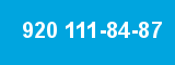 920 111-84-87